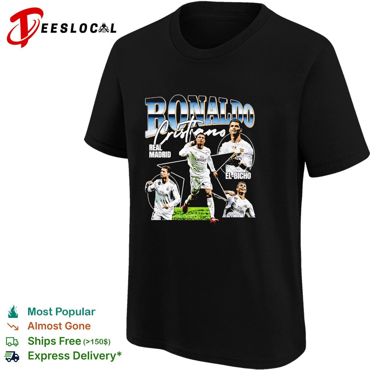 Cristiano Ronaldo Real Madrid El Bicho portrait shirt Unisex