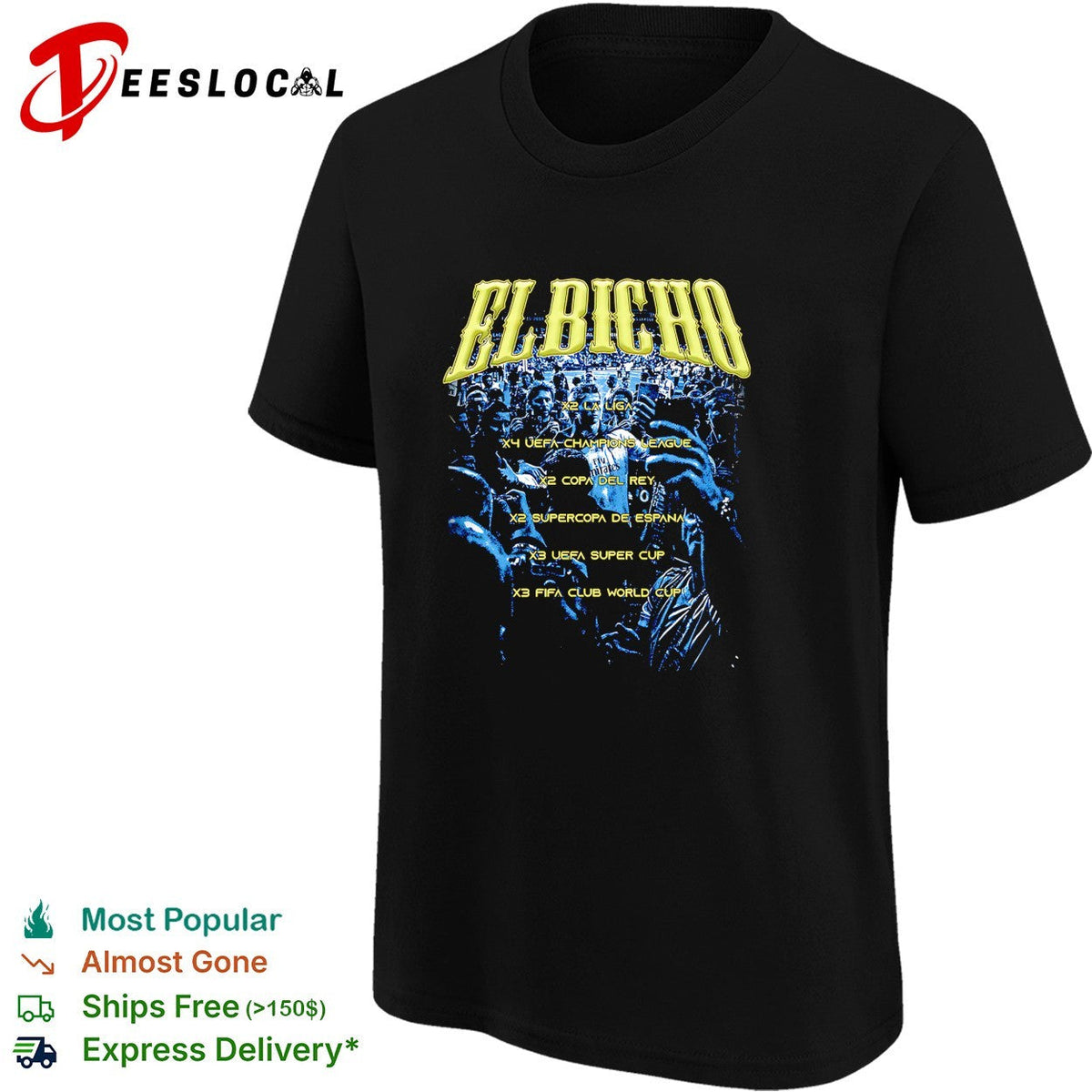 Cristiano Ronaldo Real Madrid El Bicho trophies shirt Unisex