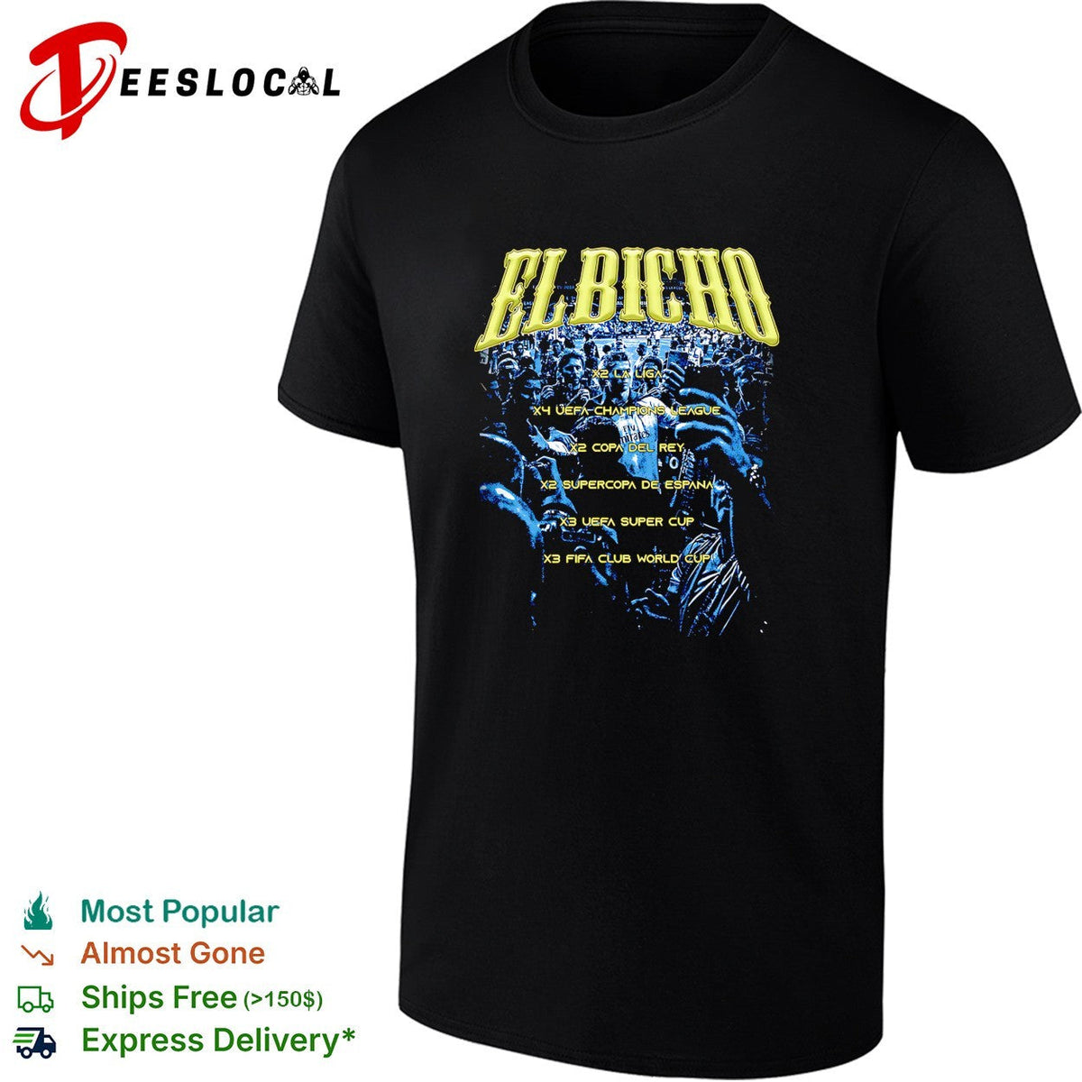 Cristiano Ronaldo Real Madrid El Bicho trophies shirt Unisex