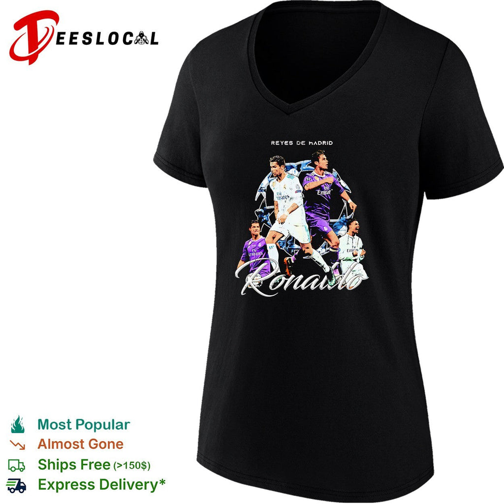Cristiano Ronaldo Real Madrid Reyes de Madrid portrait shirt Unisex
