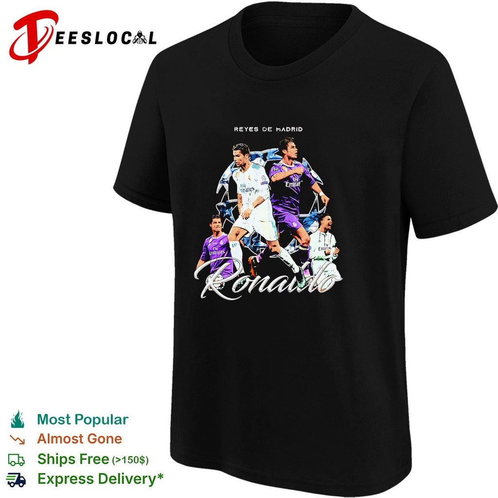 Cristiano Ronaldo Real Madrid Reyes de Madrid portrait shirt Unisex