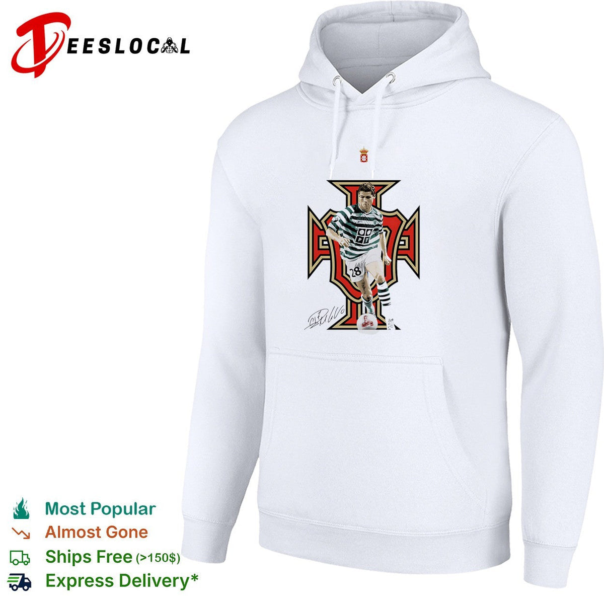 Cristiano Ronaldo Sporting CP vintage signature shirt Unisex