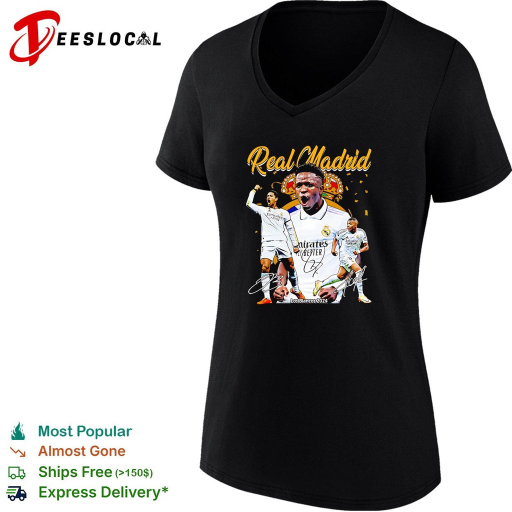Cristiano Ronaldo Vinicius Junior Real Madrid Los Blancos 2024 shirt Unisex
