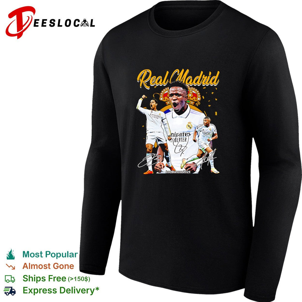 Cristiano Ronaldo Vinicius Junior Real Madrid Los Blancos 2024 shirt Unisex