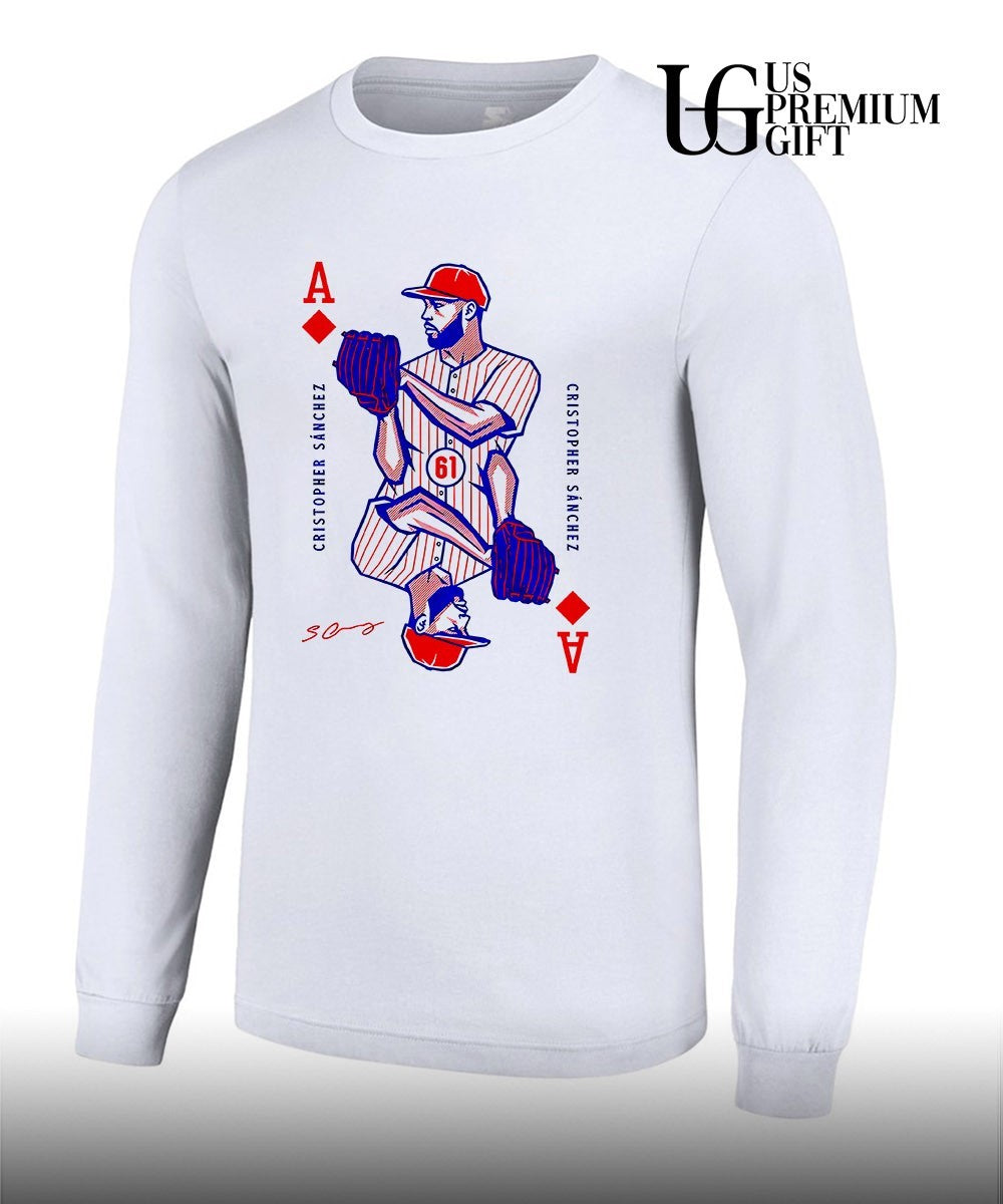 Cristopher Sánchez Philadelphia Phillies baseball Ace playing card shirt Unisex