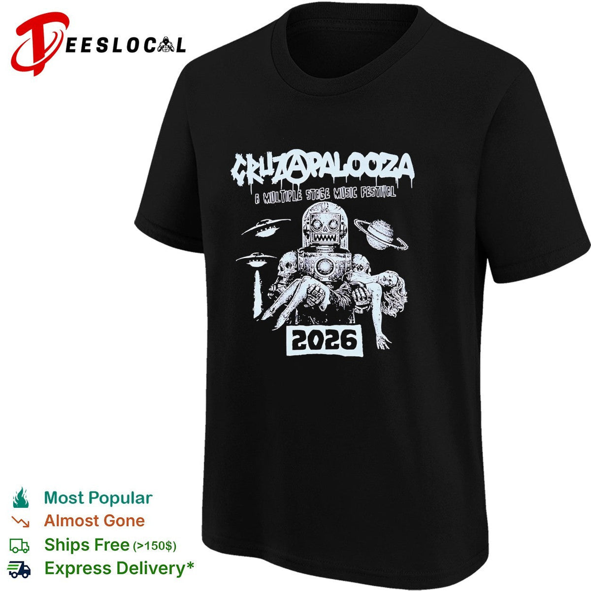 Cruzapalooza a multiple stage music festival 2026 shirt Unisex