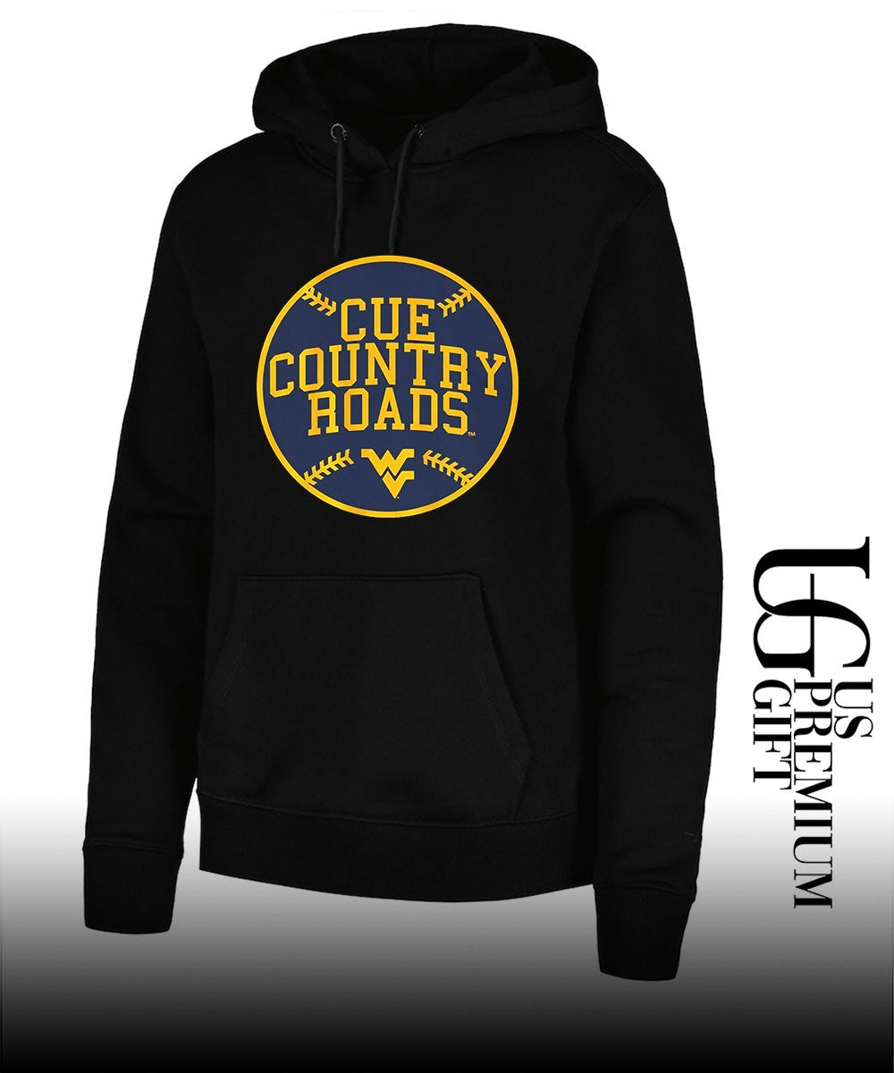 Cue Country Roads West Virginia Mountaineers baseball shirt Unisex