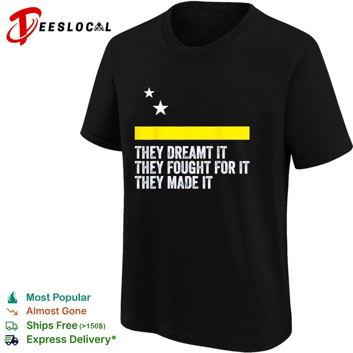 Curacao Flag They Dreamt It They Fought For It They Made It Shirt Unisex