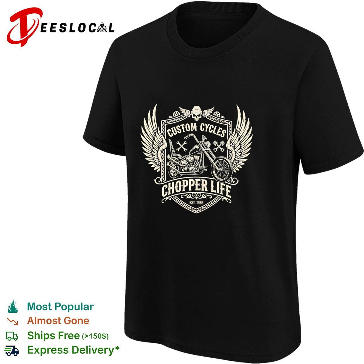 Custom cycles chopper life 1968 shirt Unisex
