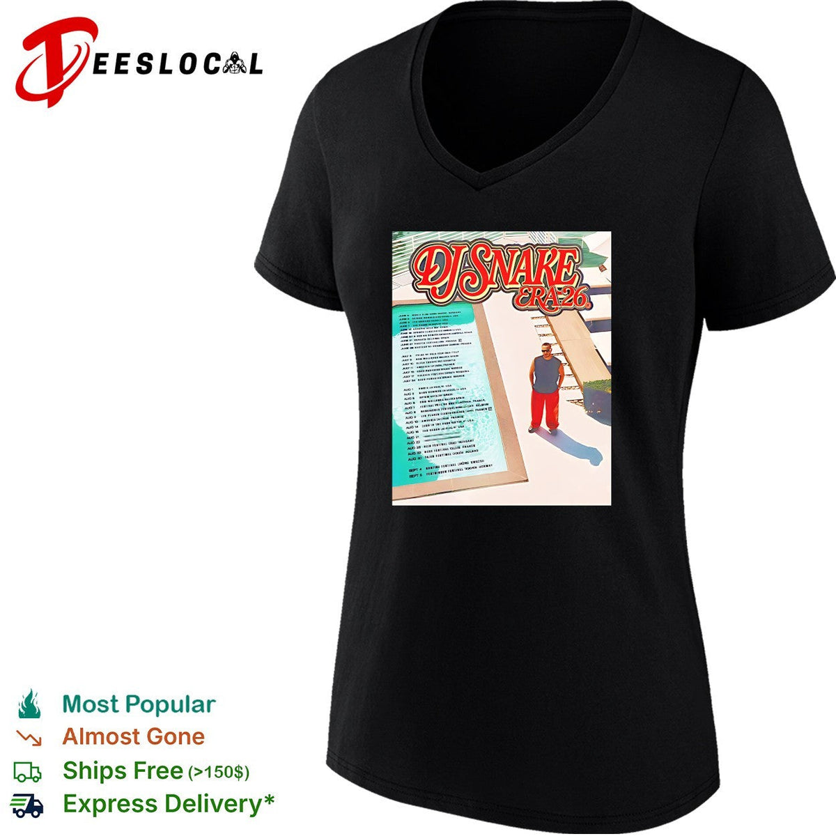 DJ Snake Era 26 Summer Tour 2026 shirt Unisex