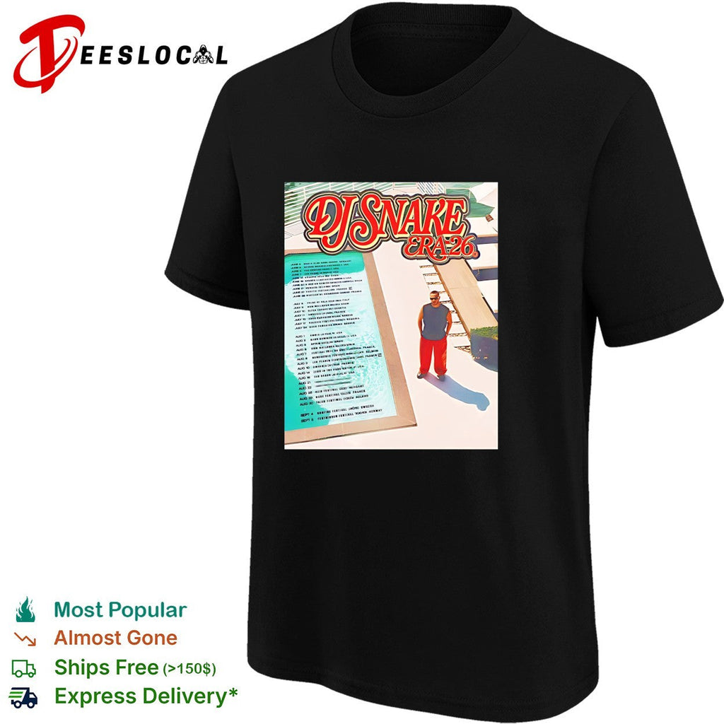DJ Snake Era 26 Summer Tour 2026 shirt Unisex