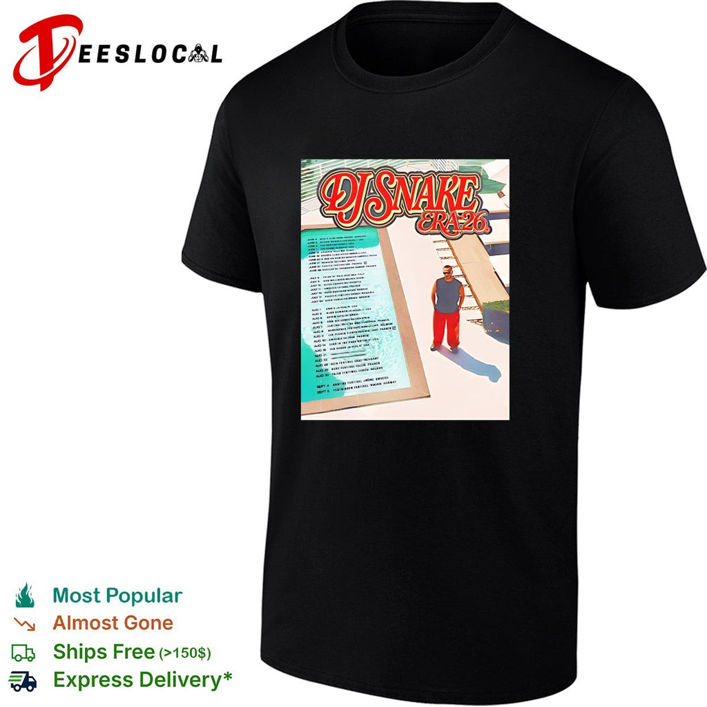 DJ Snake Era 26 Summer Tour 2026 shirt Unisex