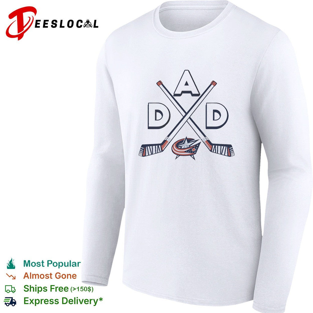 Dad Columbus Blue Jackets Ice Hockey Logo shirt Unisex