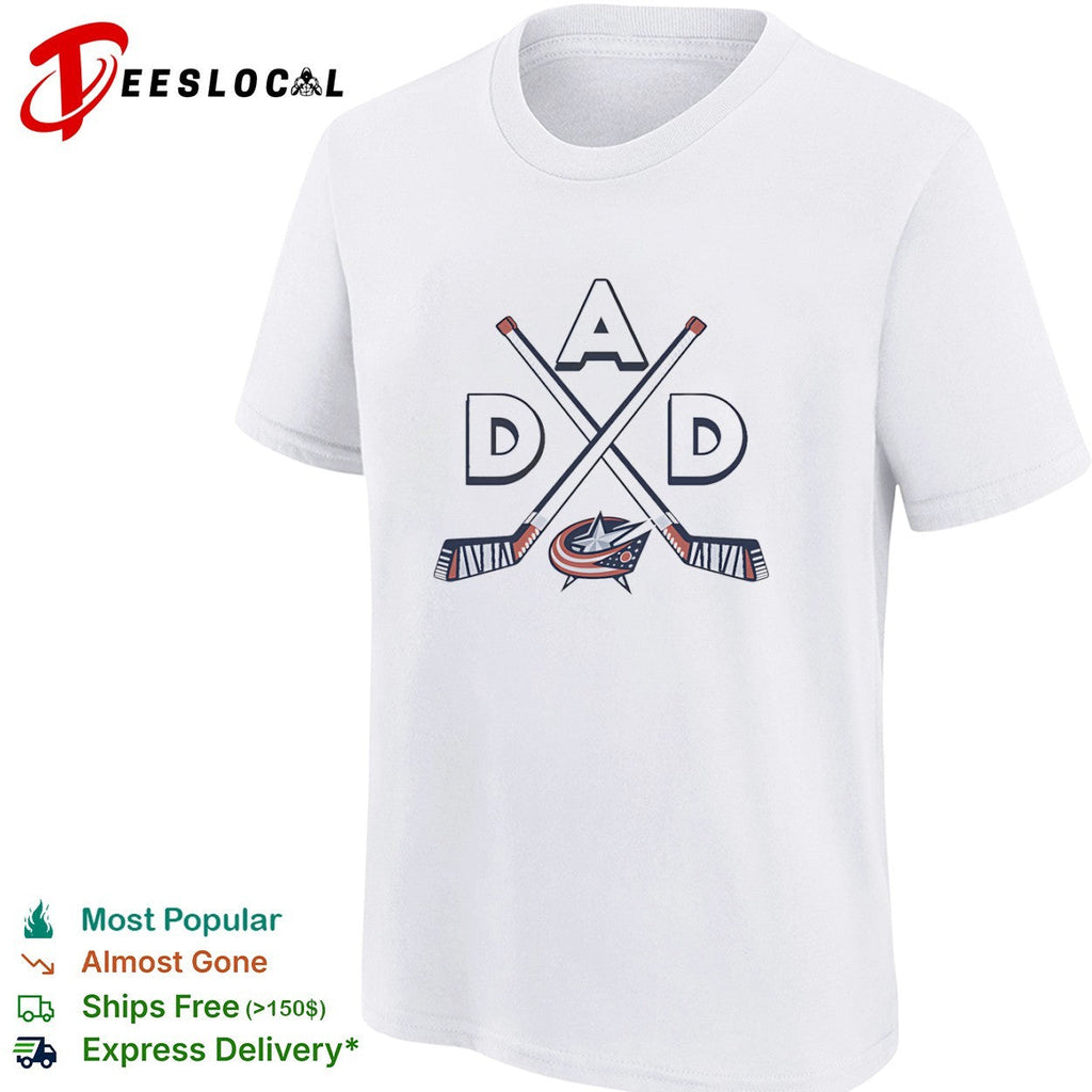 Dad Columbus Blue Jackets Ice Hockey Logo shirt Unisex
