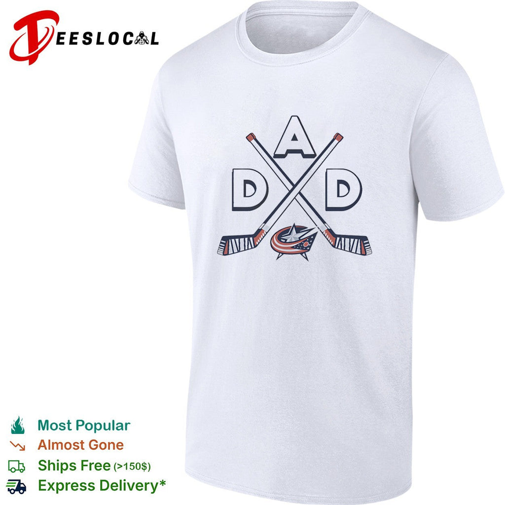 Dad Columbus Blue Jackets Ice Hockey Logo shirt Unisex