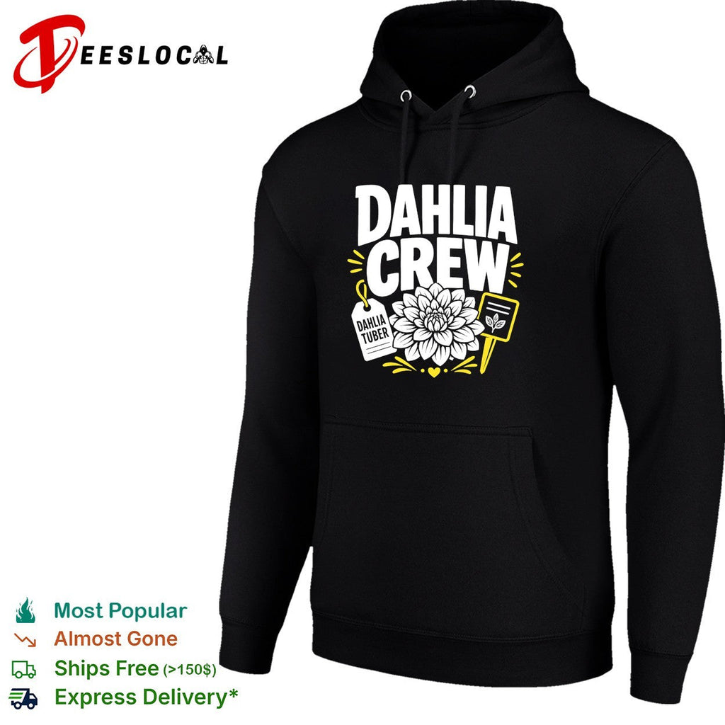 Dahlia crew tuber flower shirt Unisex