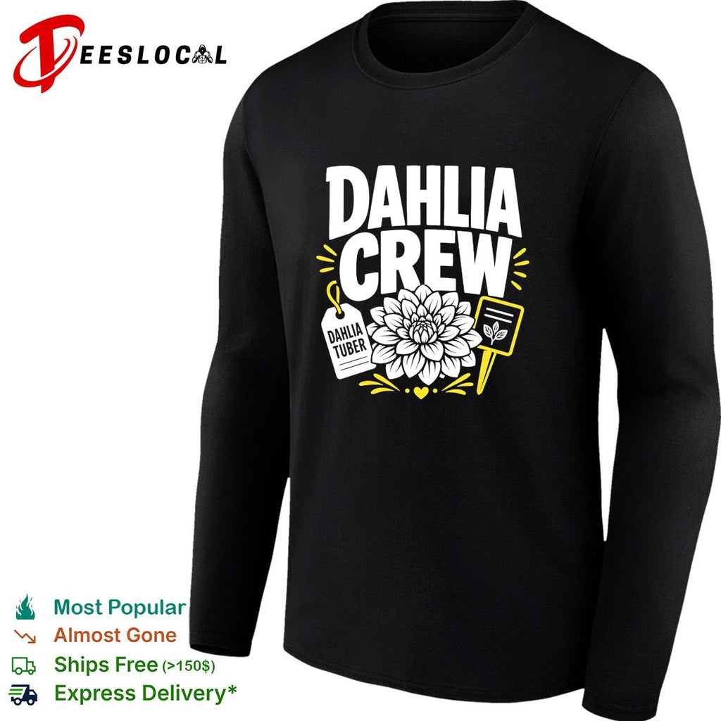 Dahlia crew tuber flower shirt Unisex