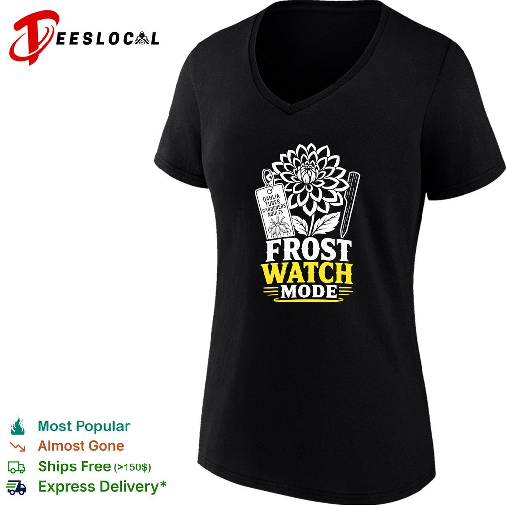 Dahlia tuber gardeners frost watch mode shirt Unisex