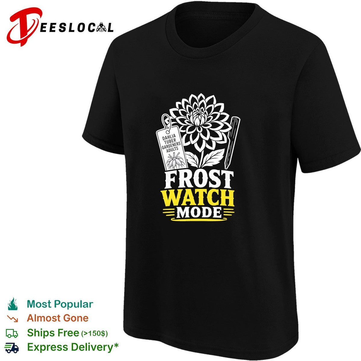Dahlia tuber gardeners frost watch mode shirt Unisex