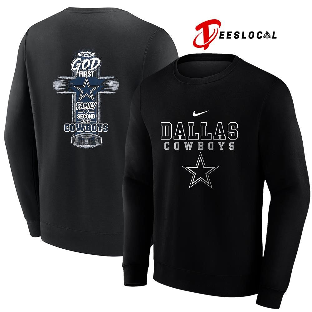 Dallas Cowboys God first family second cross shirt Unisex