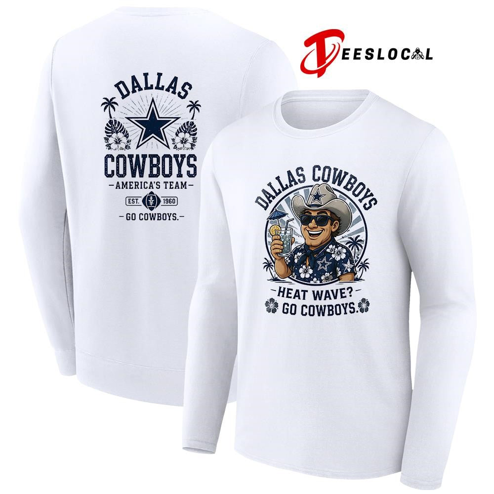 Dallas Cowboys heat wave beach vibes mascot shirt Unisex