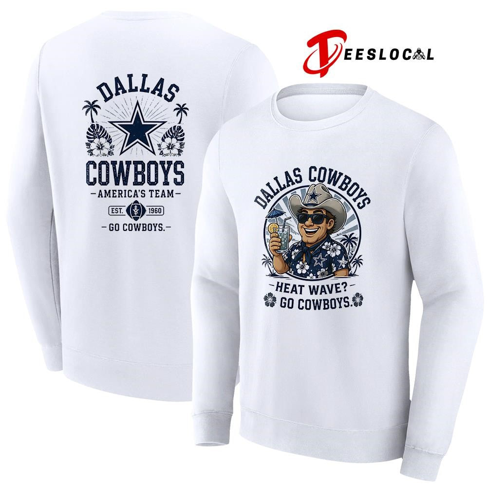 Dallas Cowboys heat wave beach vibes mascot shirt Unisex