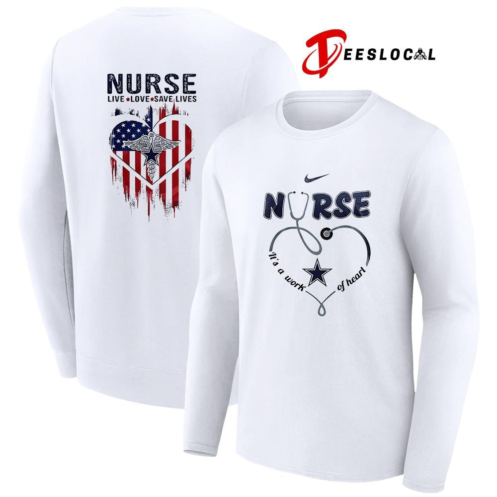 Dallas Cowboys x Army nurse it’s a work of heart shirt Unisex