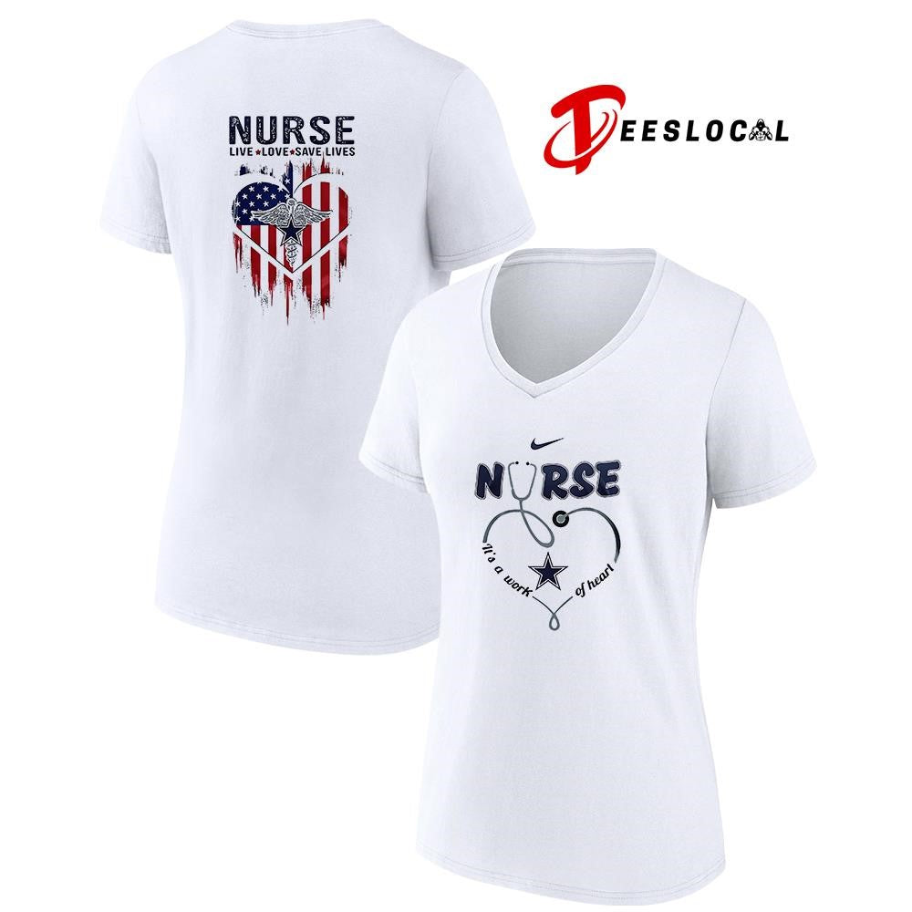 Dallas Cowboys x Army nurse it’s a work of heart shirt Unisex
