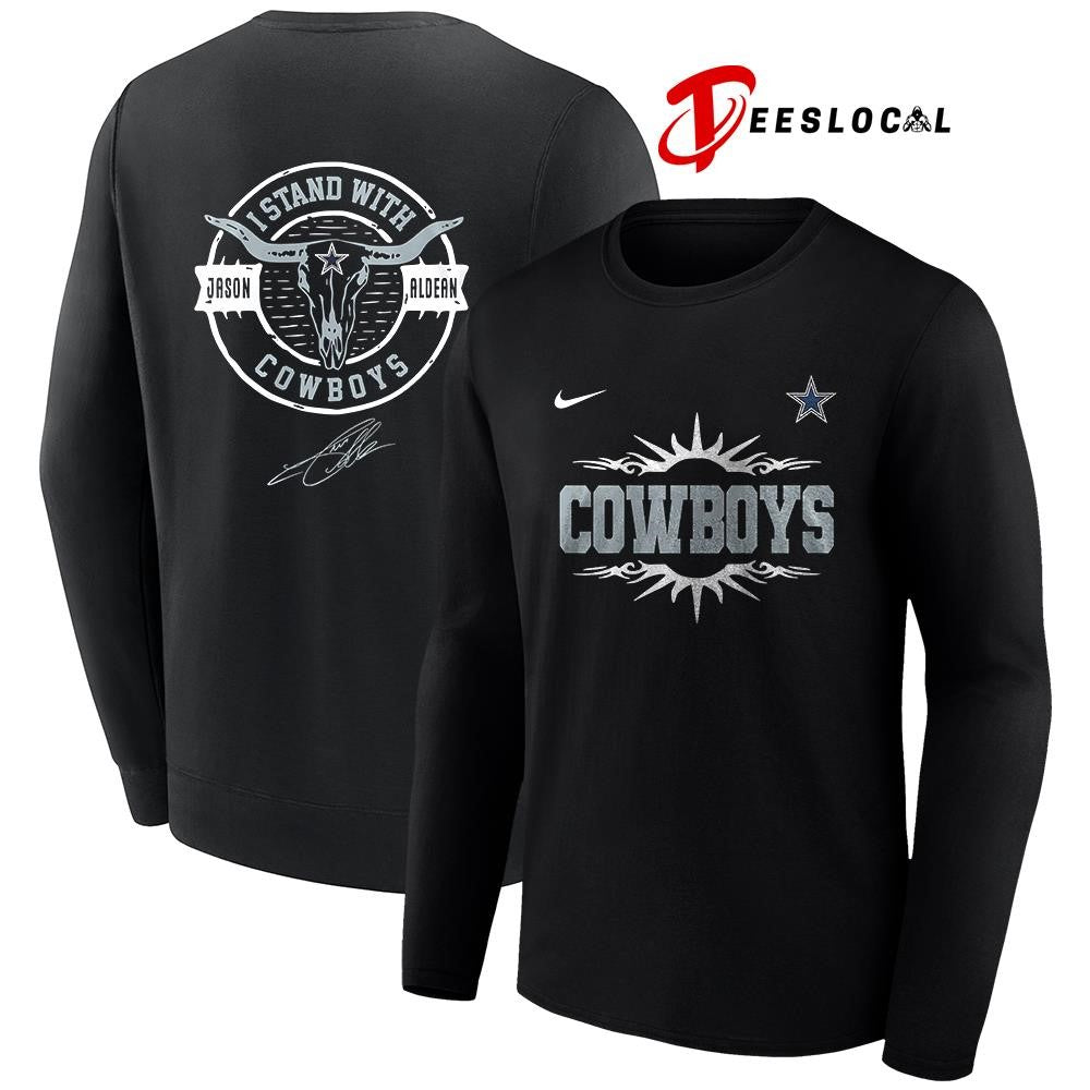Dallas Cowboys x Jason Aldean I stand signature logo shirt Unisex