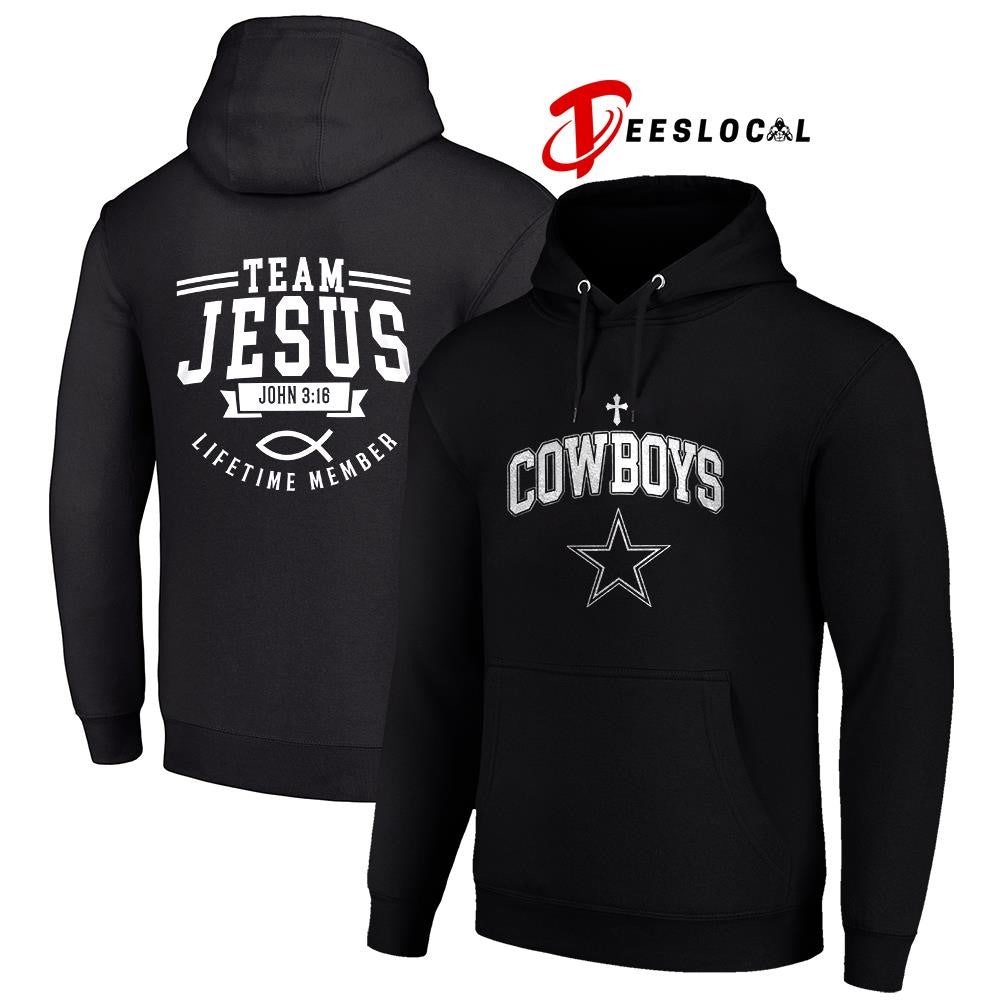 Dallas Cowboys x team Jesus lifetime member John 3 16 logo shirt Unisex