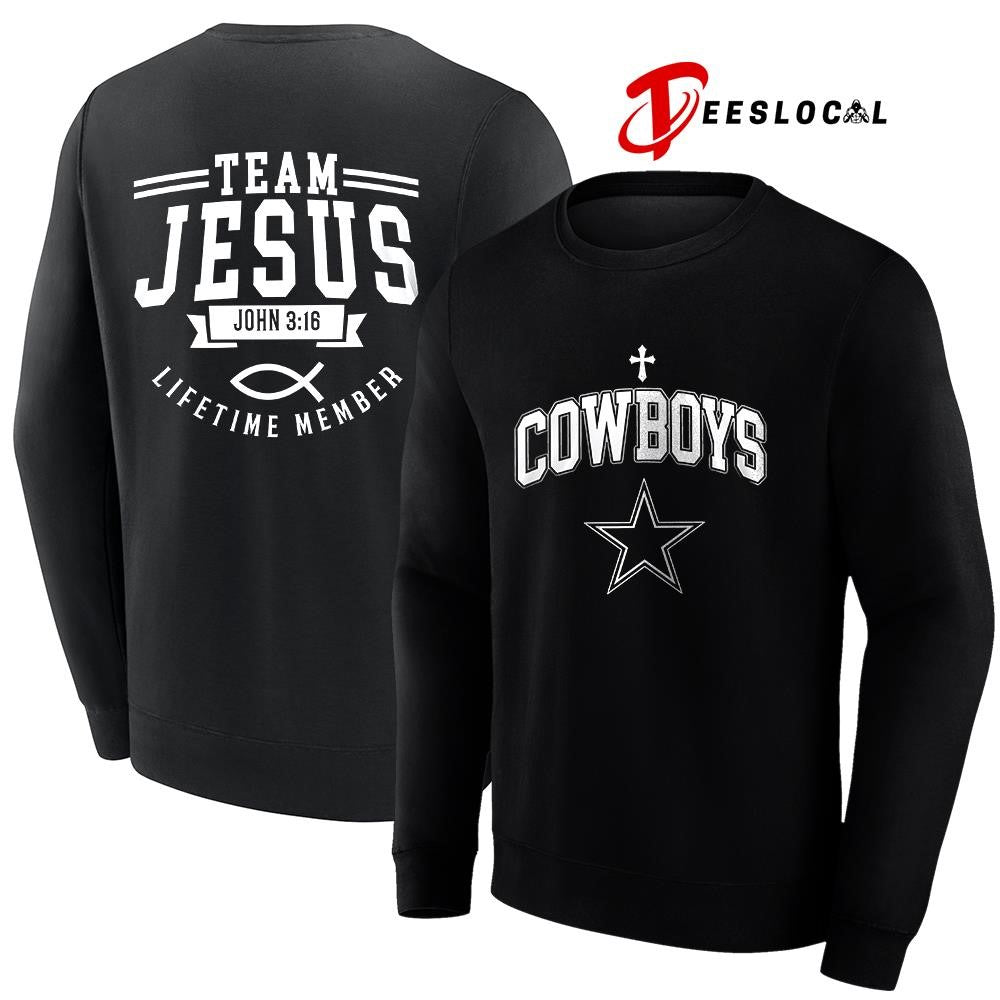 Dallas Cowboys x team Jesus lifetime member John 3 16 logo shirt Unisex