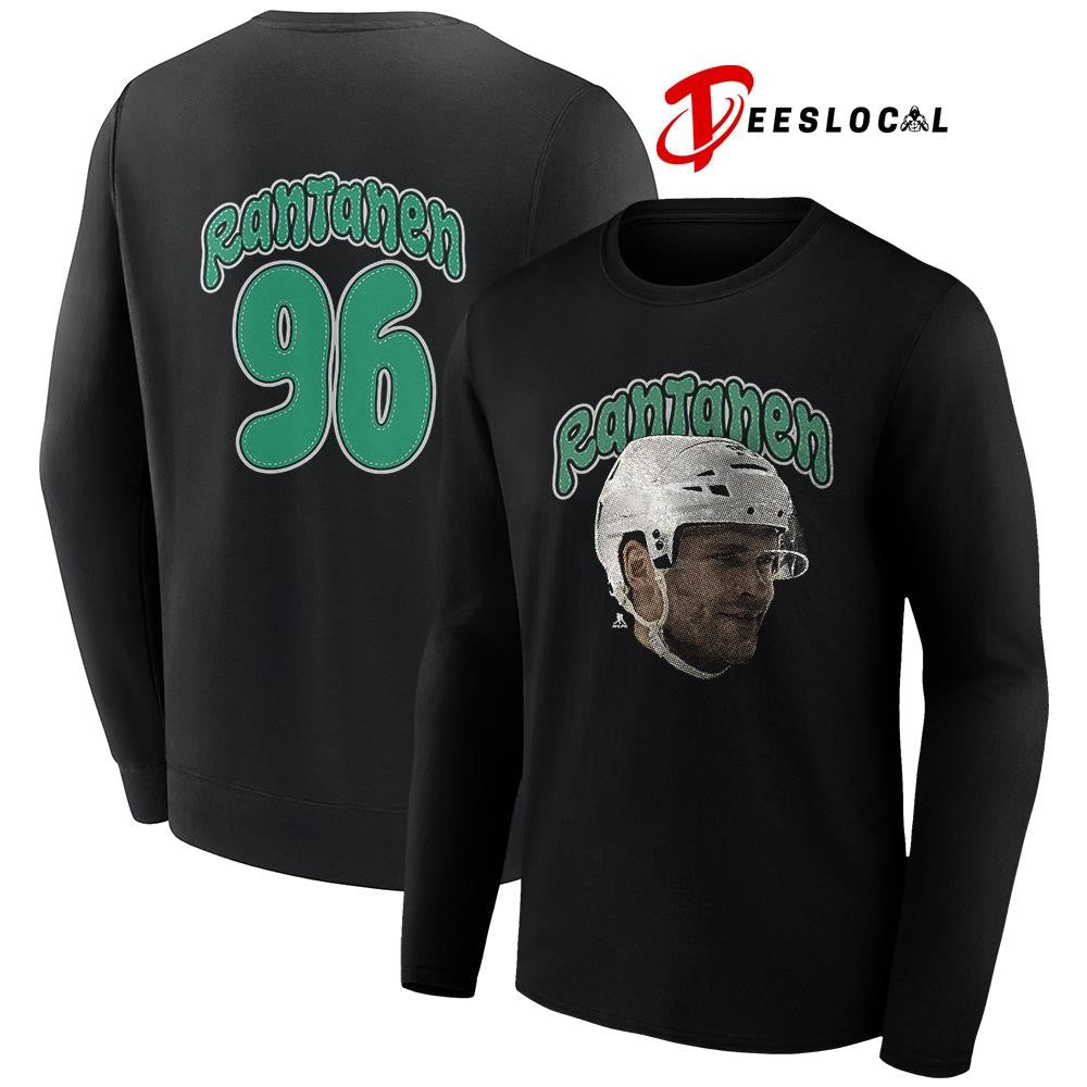 Dallas Stars Mikko Rantanen portrait name and number shirt Unisex