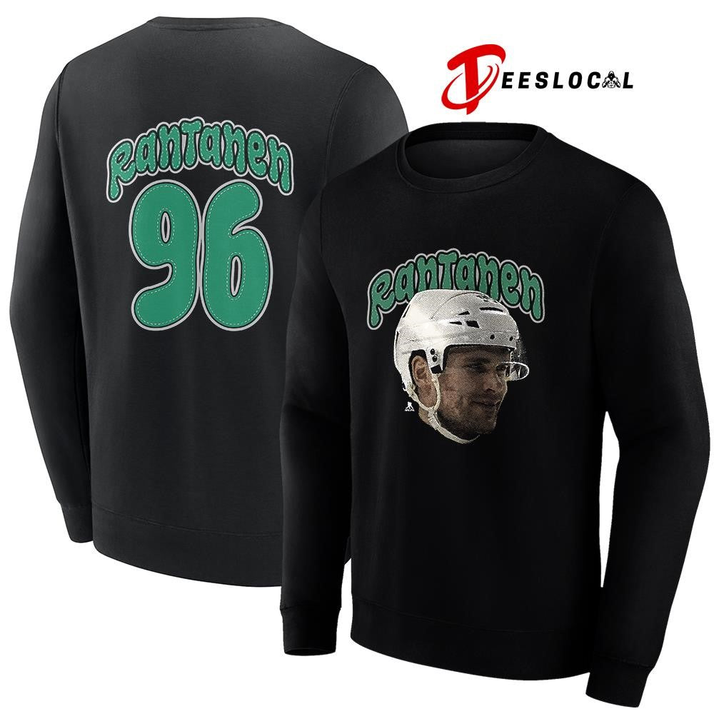 Dallas Stars Mikko Rantanen portrait name and number shirt Unisex