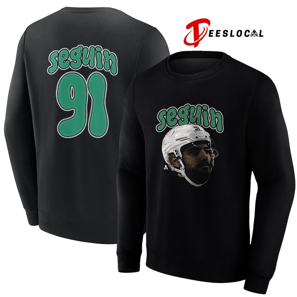 Dallas Stars Tyler Seguin portrait name and number shirt Unisex
