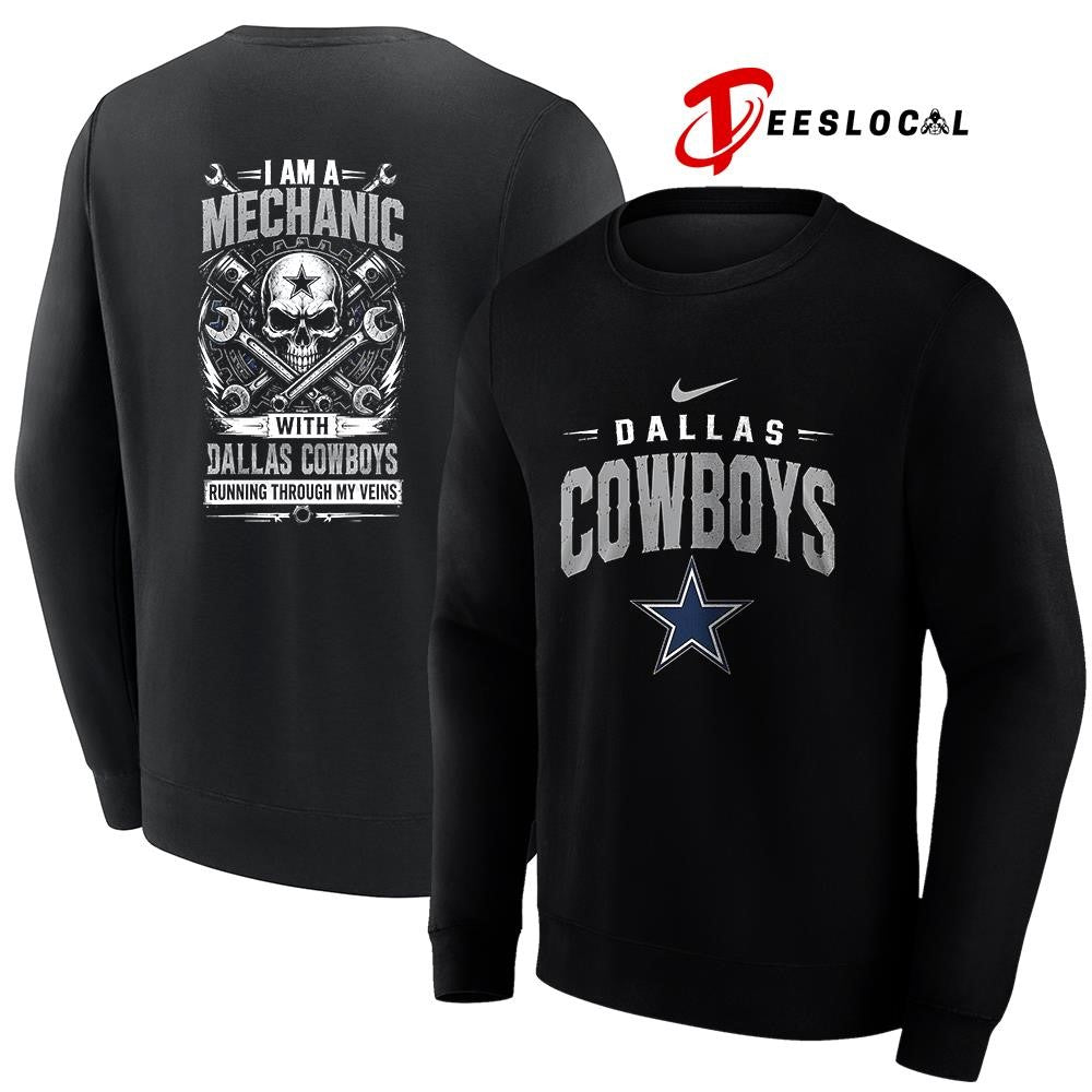 DallasCowboysIamamechanicrunningthroughmyveinsskeletonshirt Unisex