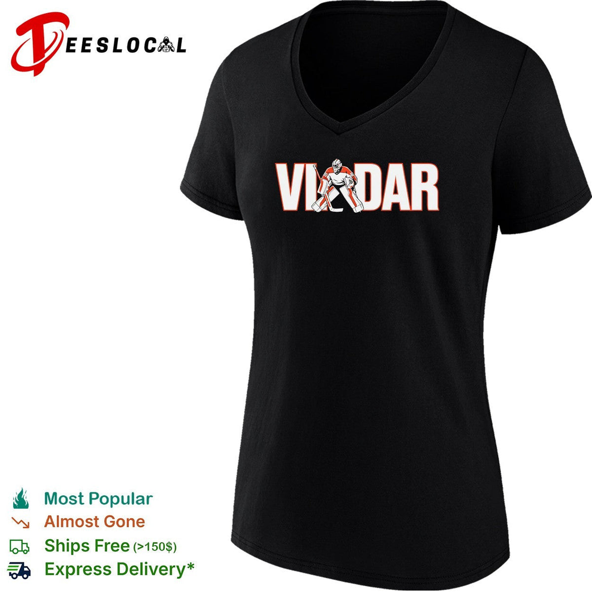 Dan Vladar Philadelphia Flyers goalie typography shirt Unisex