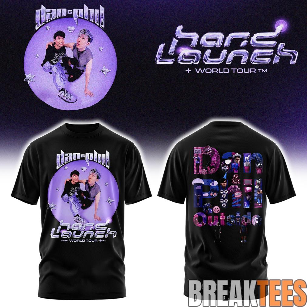 Dan and Phil Announce Hard Launch World Tour Edition Tee Unisex