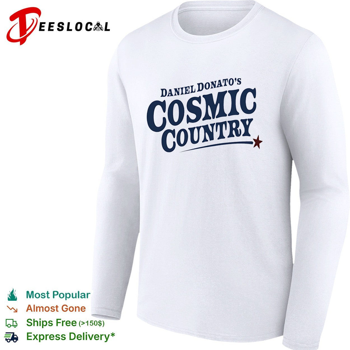 Daniel Donato’s Cosmic Country logo typography shirt Unisex