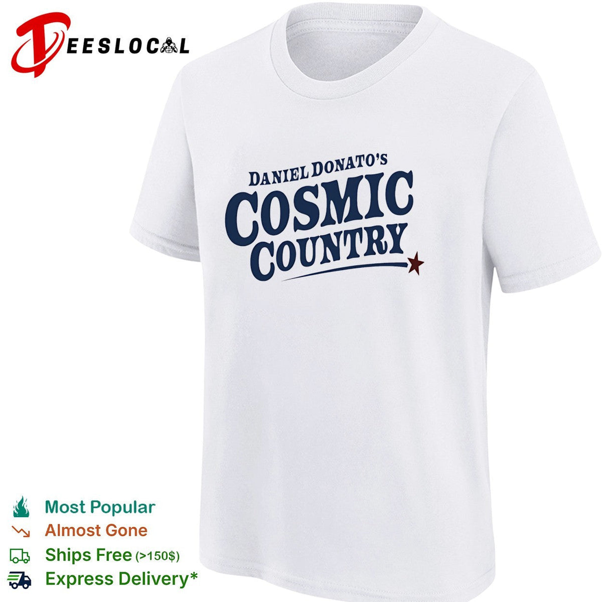 Daniel Donato’s Cosmic Country logo typography shirt Unisex
