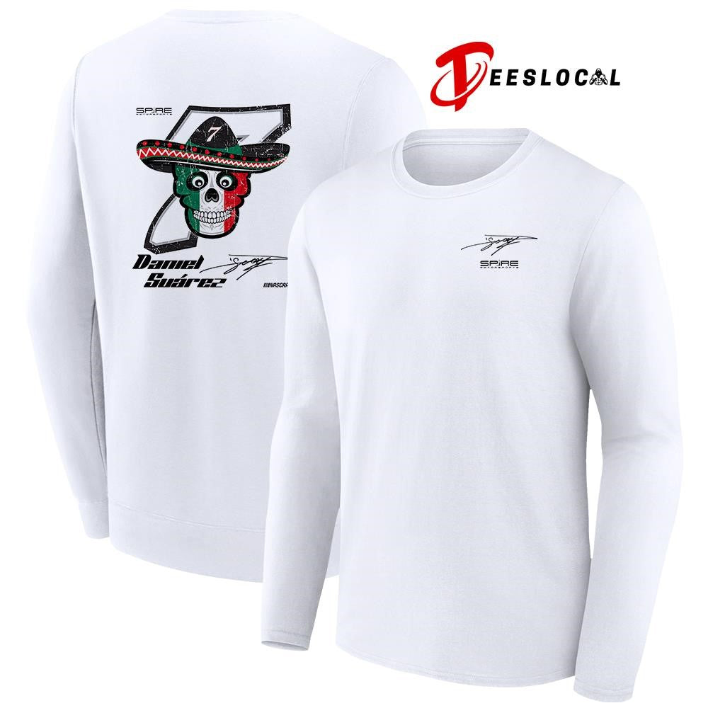 Daniel Suárez Spire Motorsports signature skull shirt Unisex