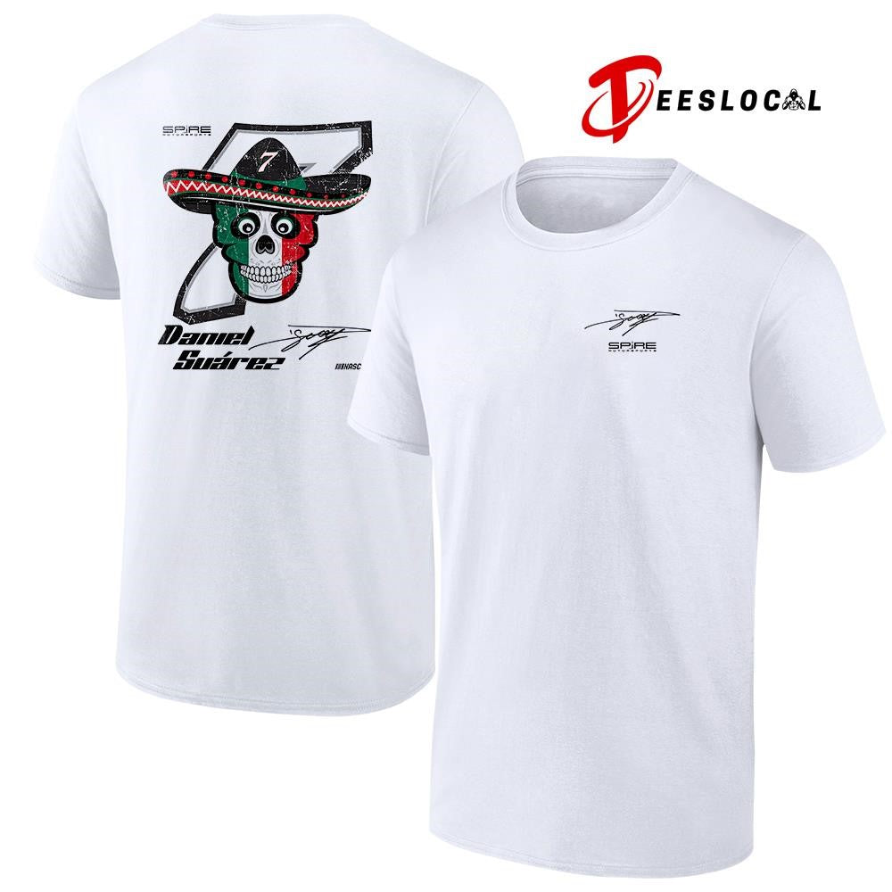 Daniel Suárez Spire Motorsports signature skull shirt Unisex