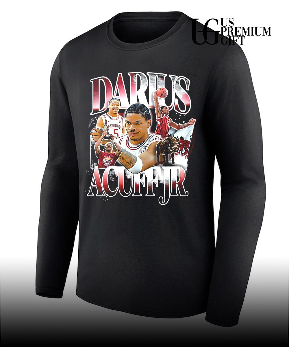 Darius Acuff Jr Arkansas Razorbacks NCAA Basketball Player graphic shirt Unisex