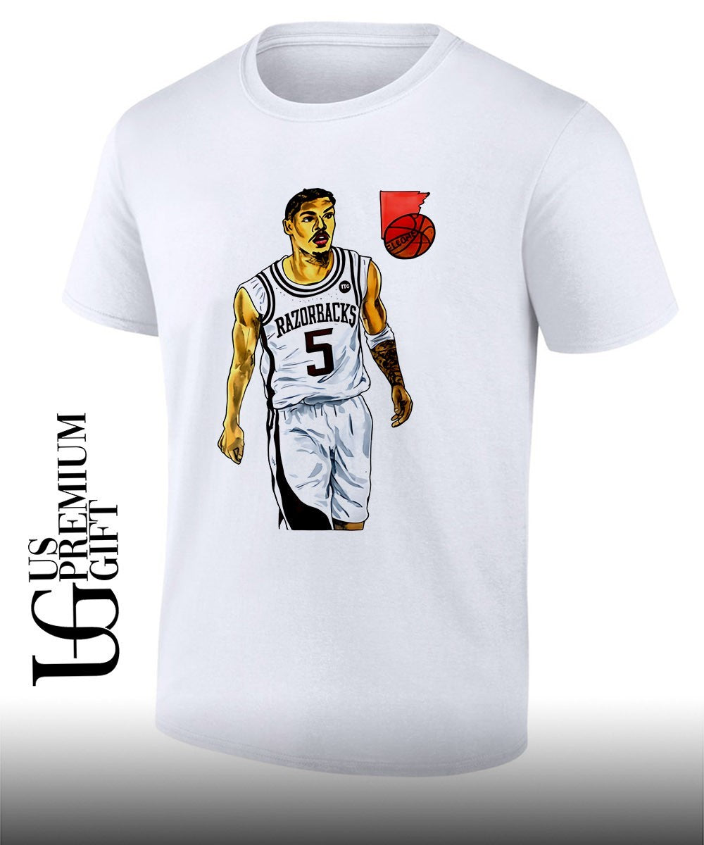 Darius Acuff Jr. Arkansas Razorbacks 5 basketball player shirt Unisex