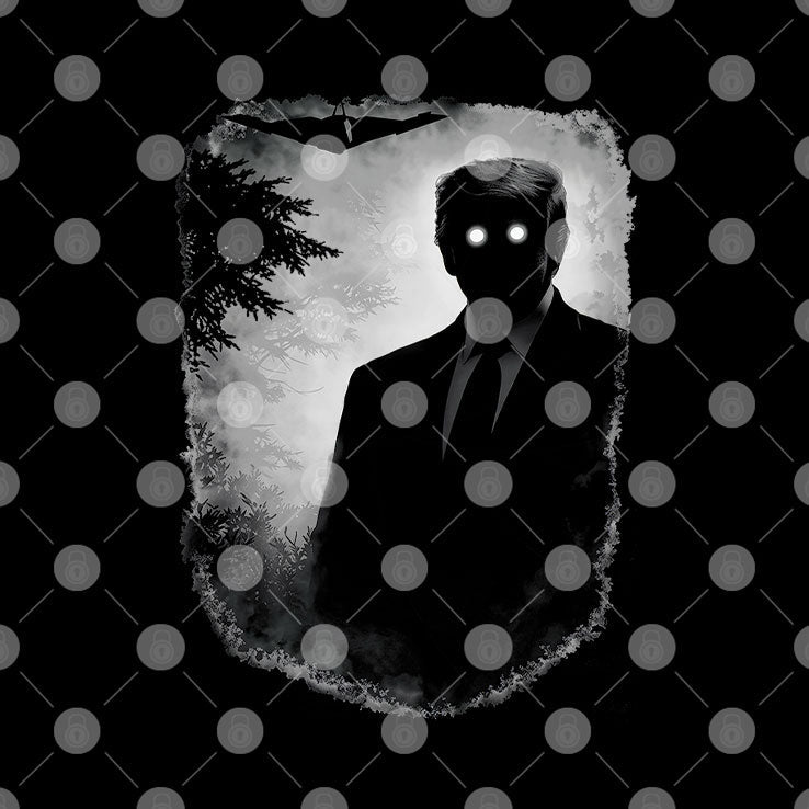 Dark Shadow Figure Mysterious Silhouette Trump Shirt Unisex