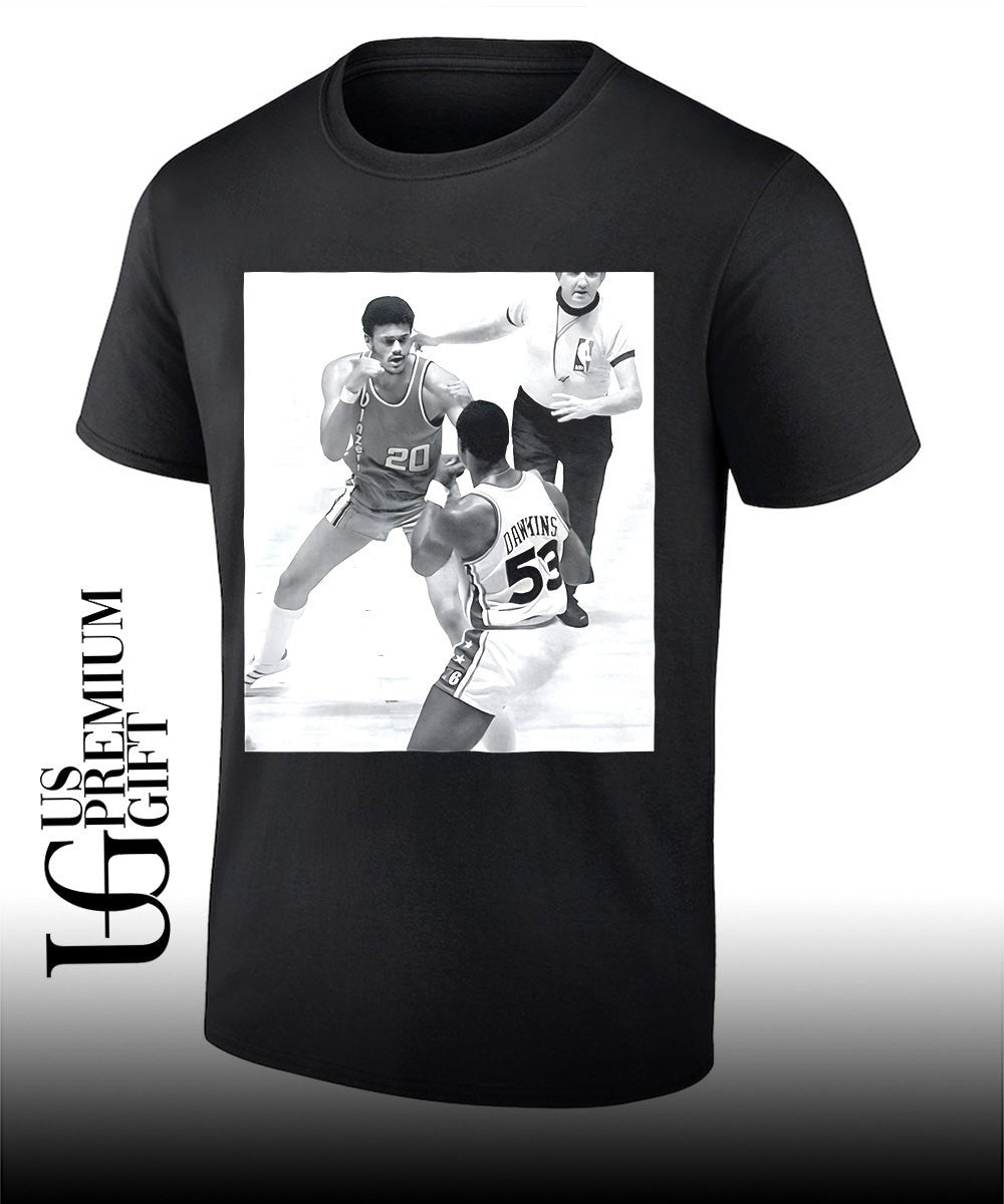 Darryl Dawkins and Maurice Lucas Square Up During The 1977 shirt Unisex