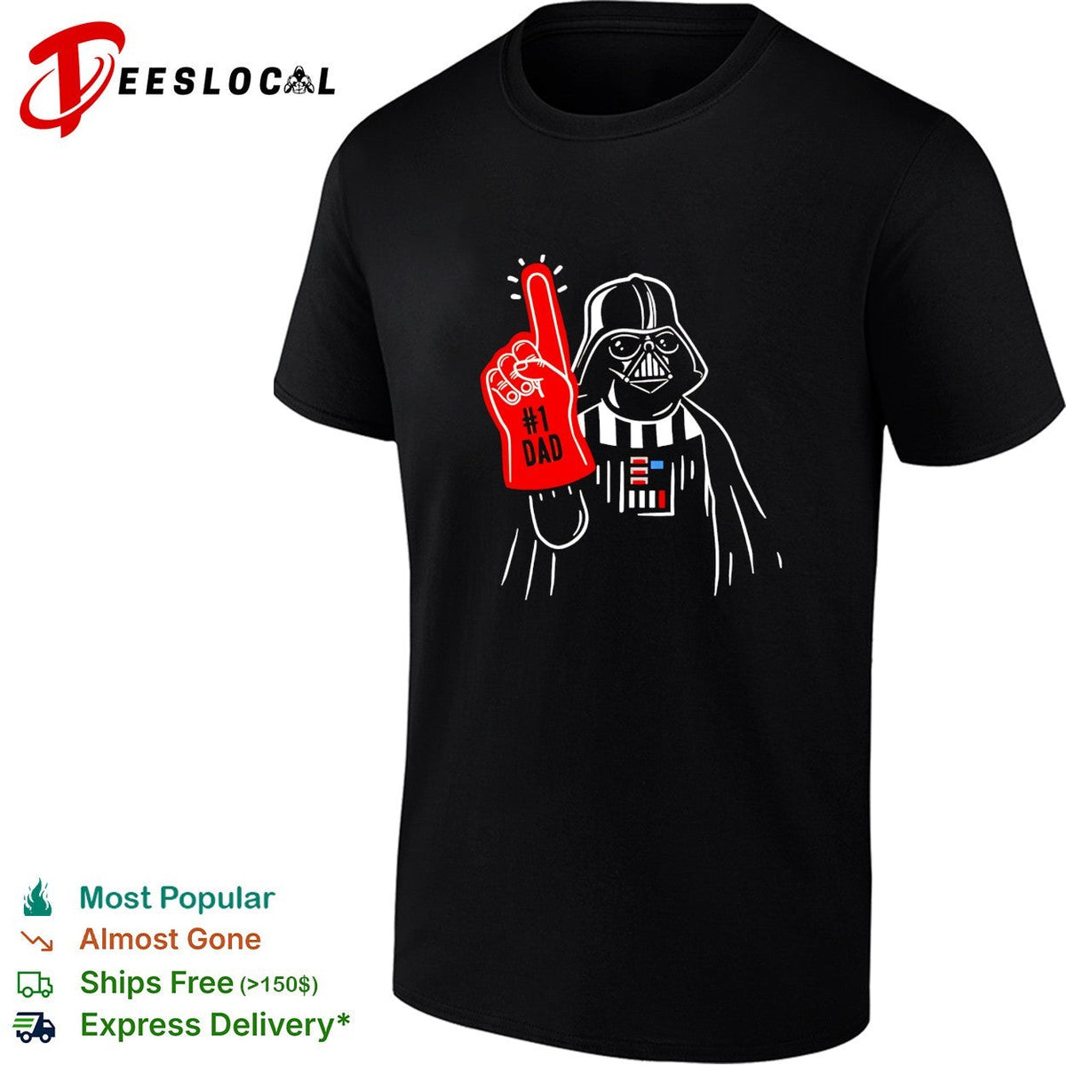 Darth Vader number 1 dad shirt Unisex