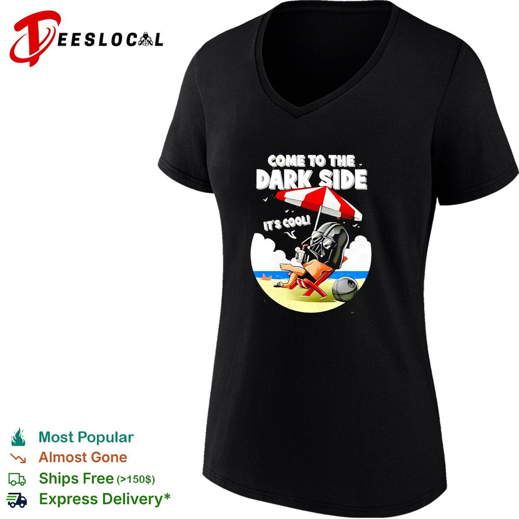 Darth Vader relaxing on beach come to the dark side shirt Unisex