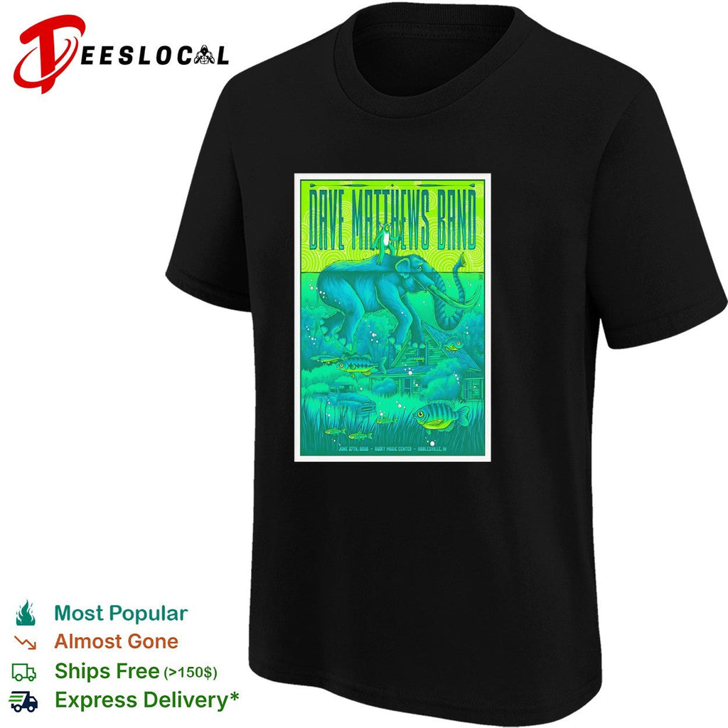 Dave Matthews Band elephant swamp poster shirt Unisex