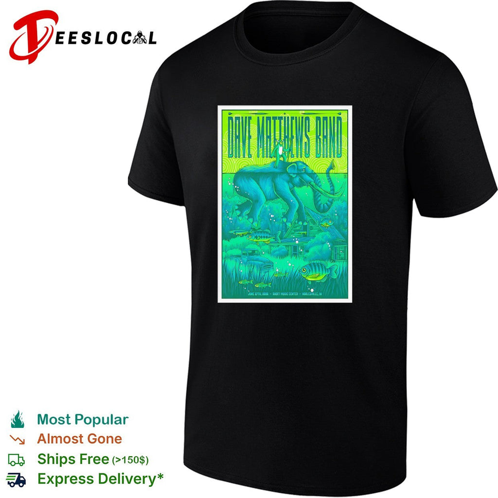 Dave Matthews Band elephant swamp poster shirt Unisex
