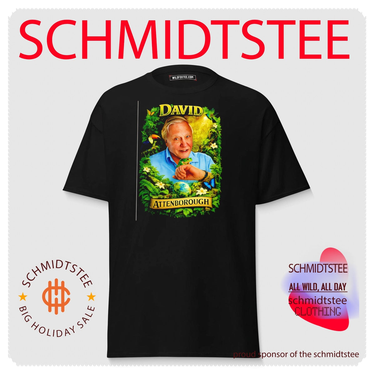 David Attenborough Nature Wildlife Portrait shirt Unisex